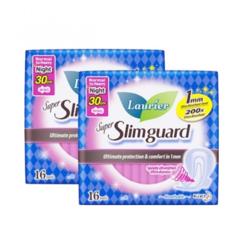【2 Packs】LAURIER Slimguard 30cm X 16’s 【2 Packs】LAURIER Slimguard 30cm X 16’s