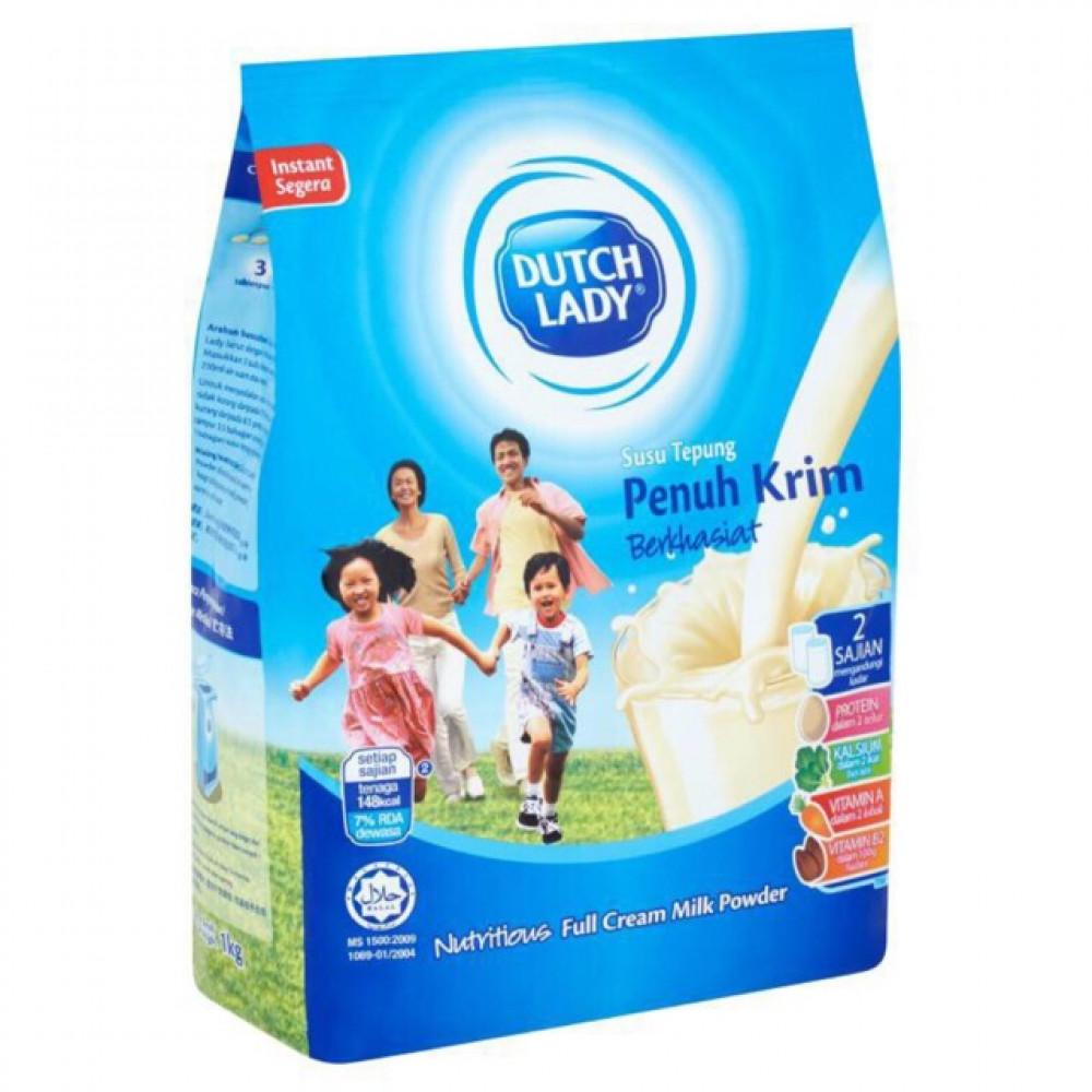 【1kg】DUTCH LADY Full Cream Milk Penuh Krim 【1kg】DUTCH LADY Full Cream Milk Penuh Krim