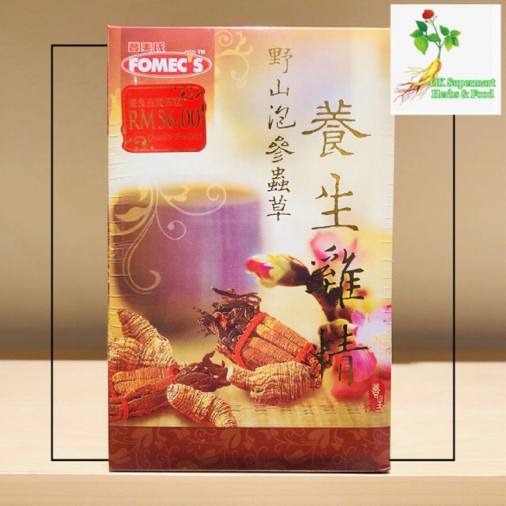 Fomec’s Essence Of Chicken With American Ginseng And Cordyceps 70g x 6’s 【丰美氏】野山泡参蟲草 养生鸡精 Fomec’s Essence Of Chicken With American Ginseng And Cordyceps 70g x 6’s 【丰美氏】野山泡参蟲草 养生鸡精