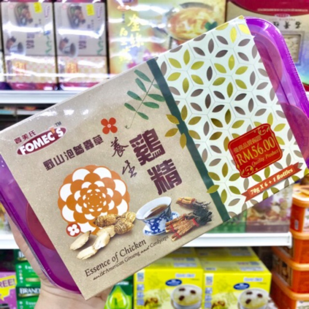 【7’s Purple】Fomec’s 野山泡参虫草 养生鸡精 Essence Of Chicken With American Ginseng & Cordyceps 【7’s Purple】Fomec’s 野山泡参虫草 养生鸡精 Essence Of Chicken With American Ginseng & Cordyceps