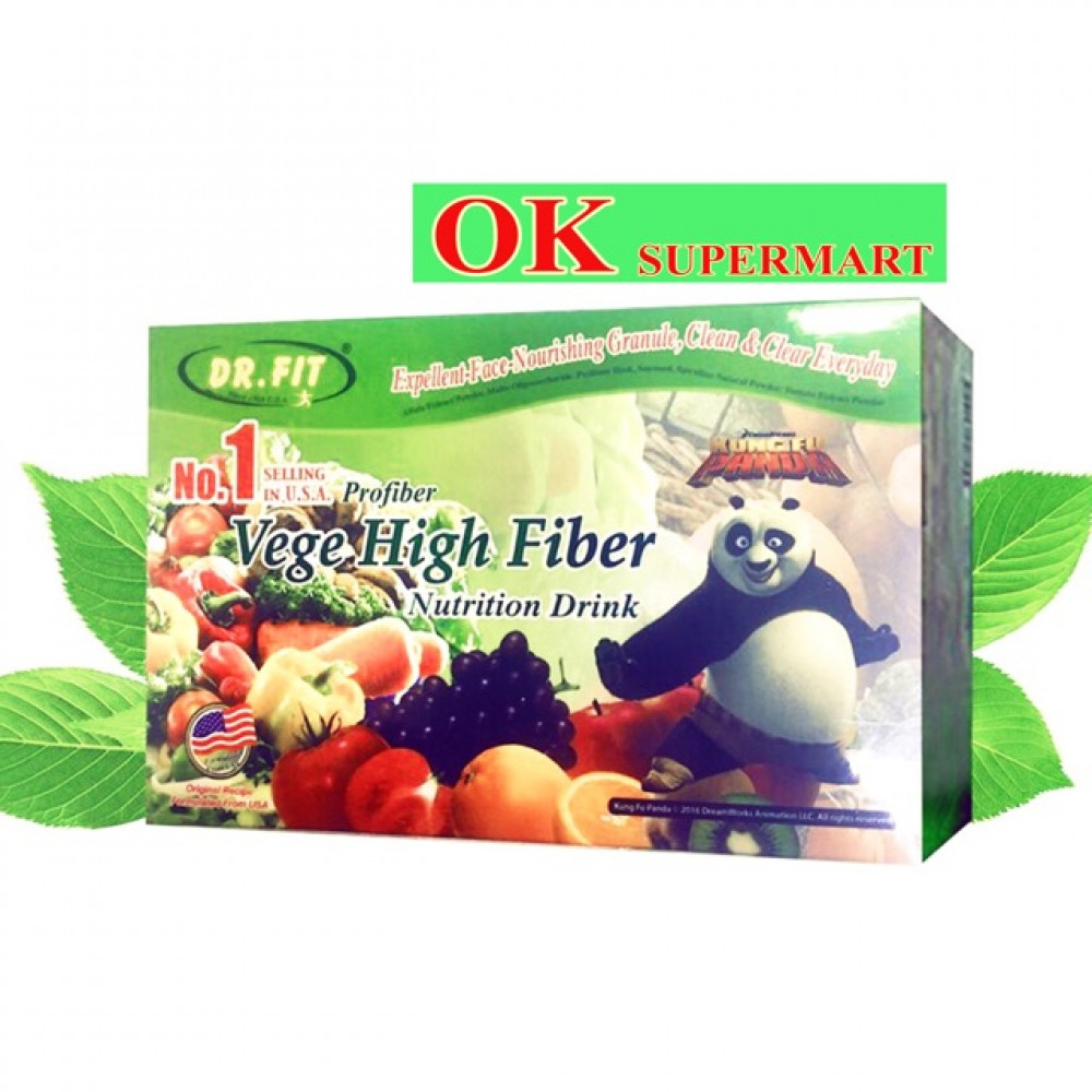 DR. FIT Vege High Fiber Nutrition Drink 12g X 15’s DR. FIT Vege High Fiber Nutrition Drink 12g X 15’s