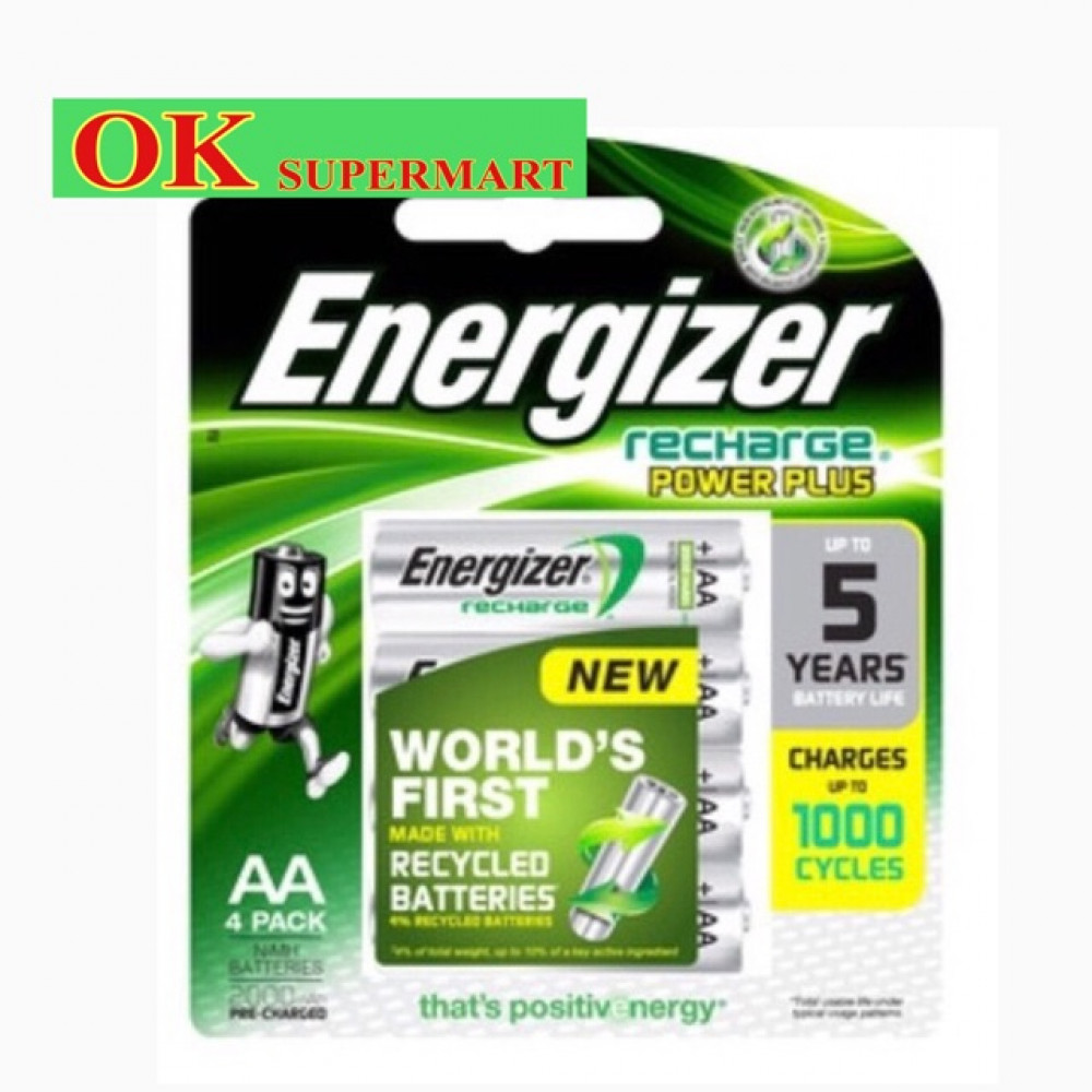 Energizer Recharge Plus 4’s AA Energizer Recharge Plus 4’s AA