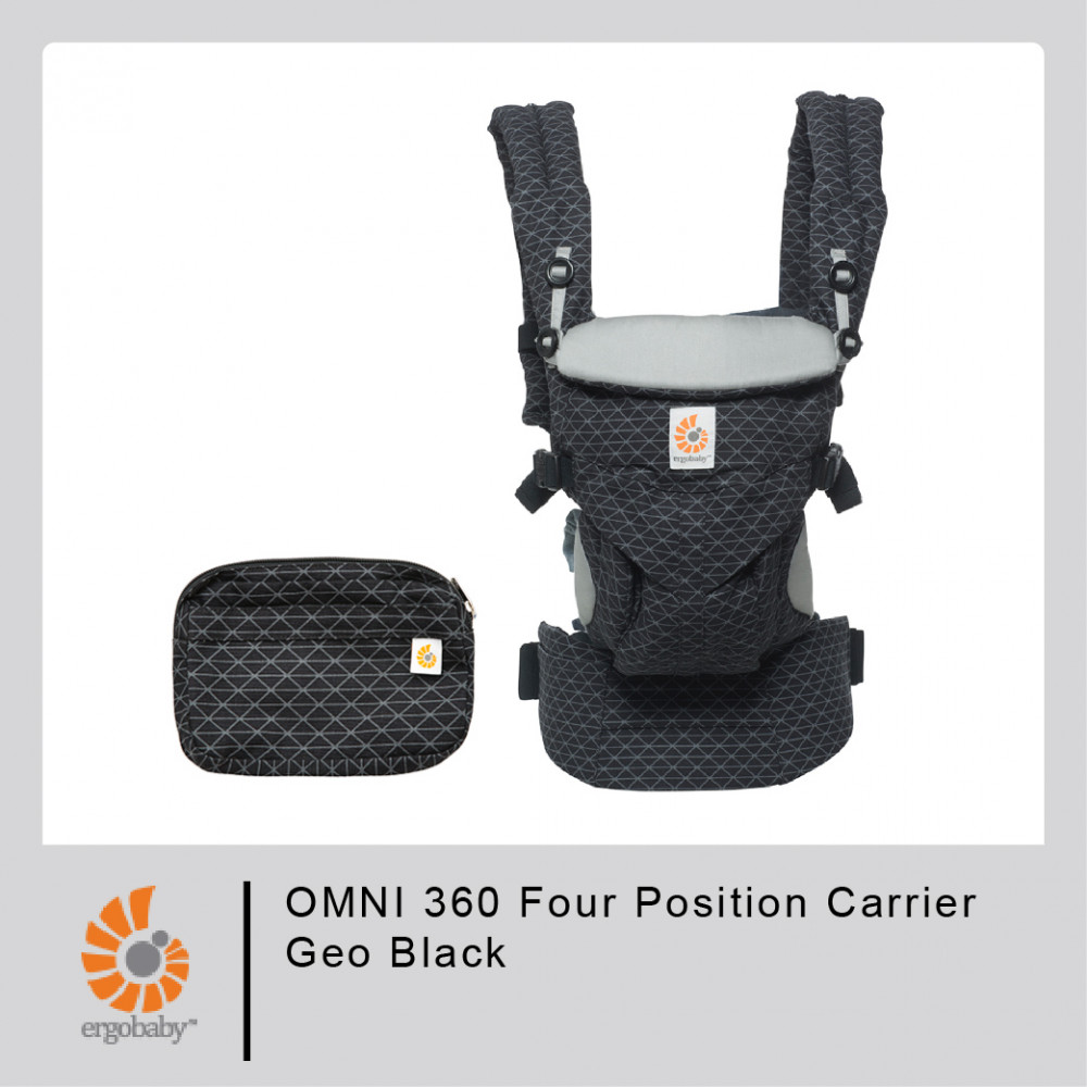 Ergobaby OMNI 360 Four Position Carrier-Geo Black