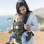 Ergobaby Omni 360 Cool Air Mesh Baby Carrier-Khaki Green