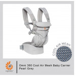 Ergobaby Omni 360 Cool Air Mesh Baby Carrier-Pearl Grey