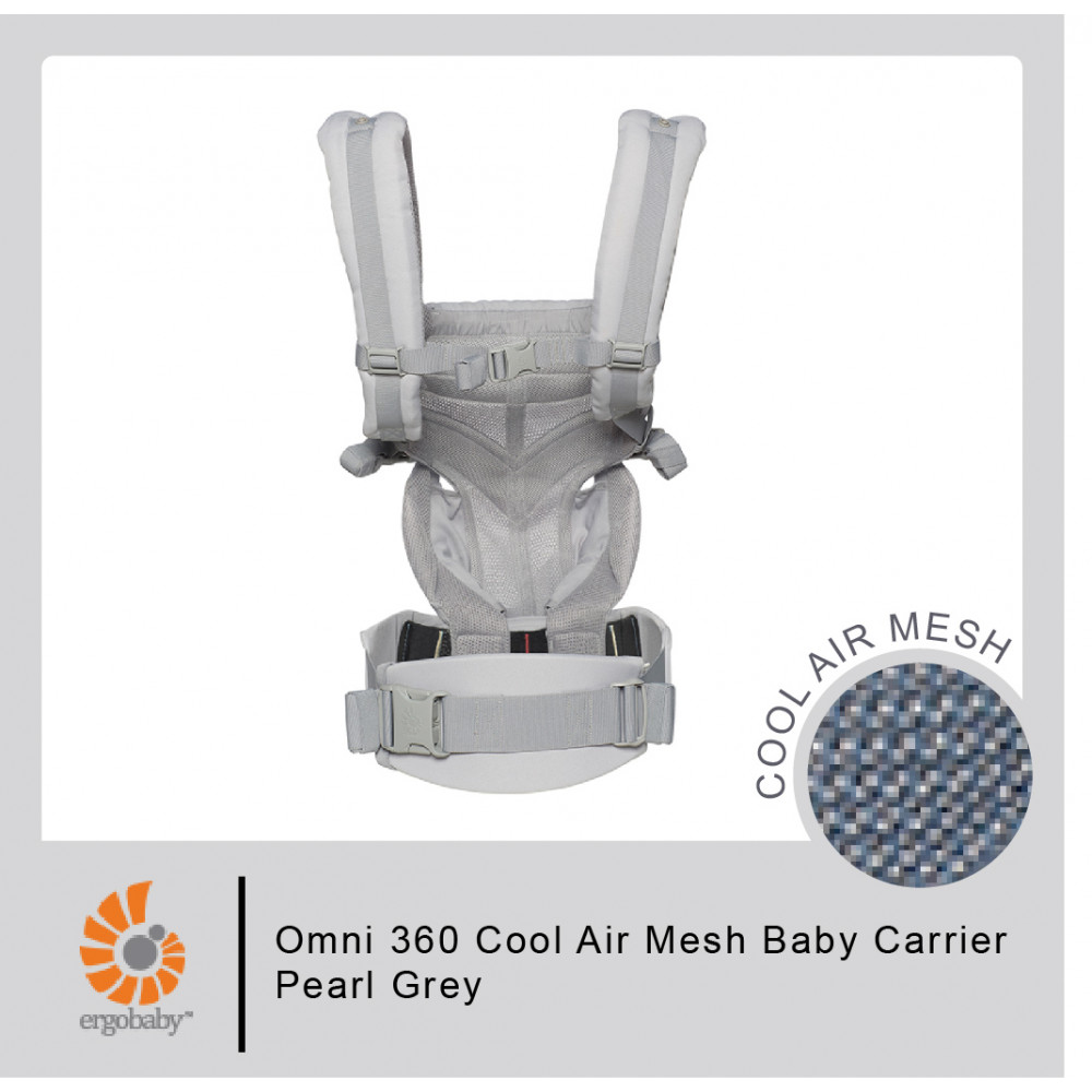 [美品]ergobaby OMNI 360 cool AIR グレー Amazon.co.jp: エルゴベビー (Ergobaby) 抱っこひも メッシュ
