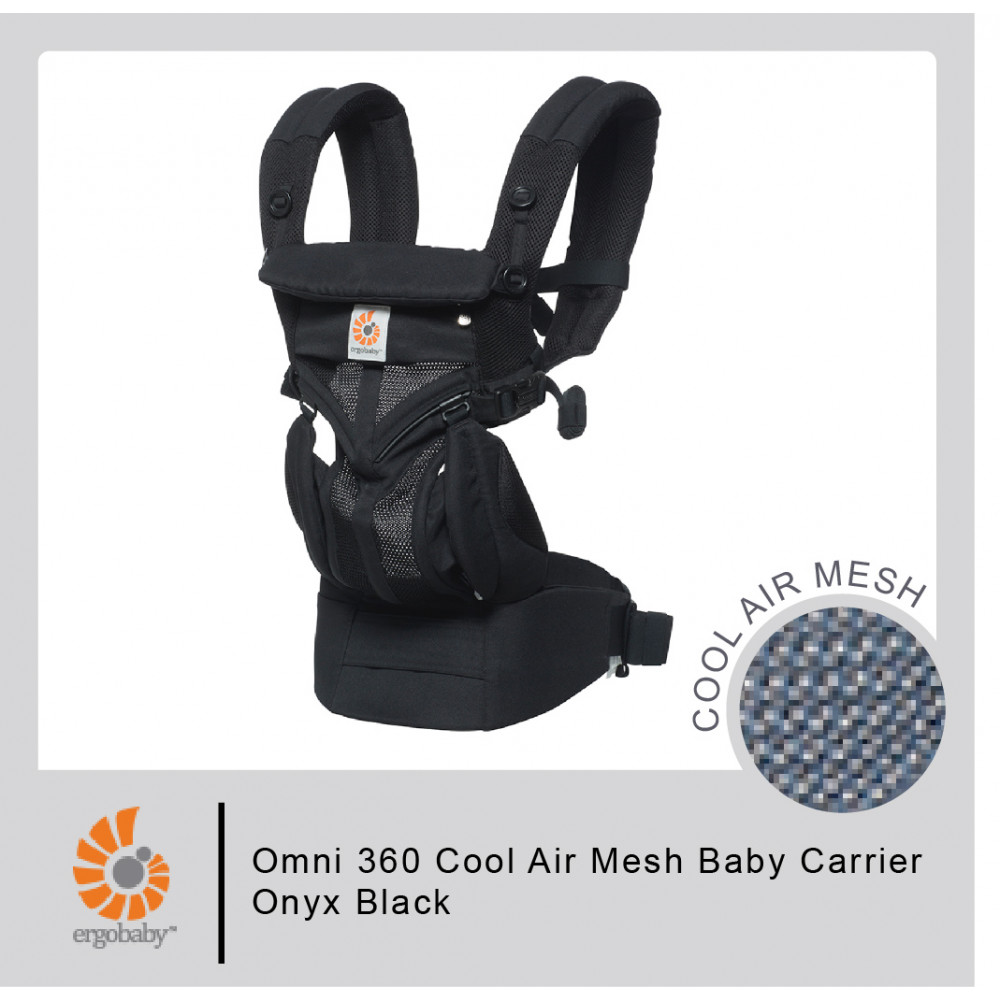 Ergobaby Omni 360 Cool Air Mesh Baby Carrier Onyx Black
