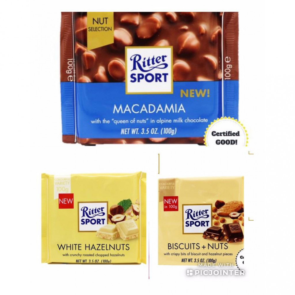 RITTER SPORT Chocolates - NUT SELECTION (Set of 2) RITTER SPORT Chocolates - NUT SELECTION (Set of 2)