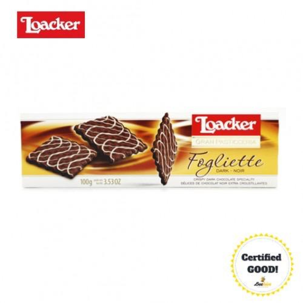 Loacker Gran Pasticceria Fogliette Dark 100g Loacker Gran Pasticceria Fogliette Dark 100g