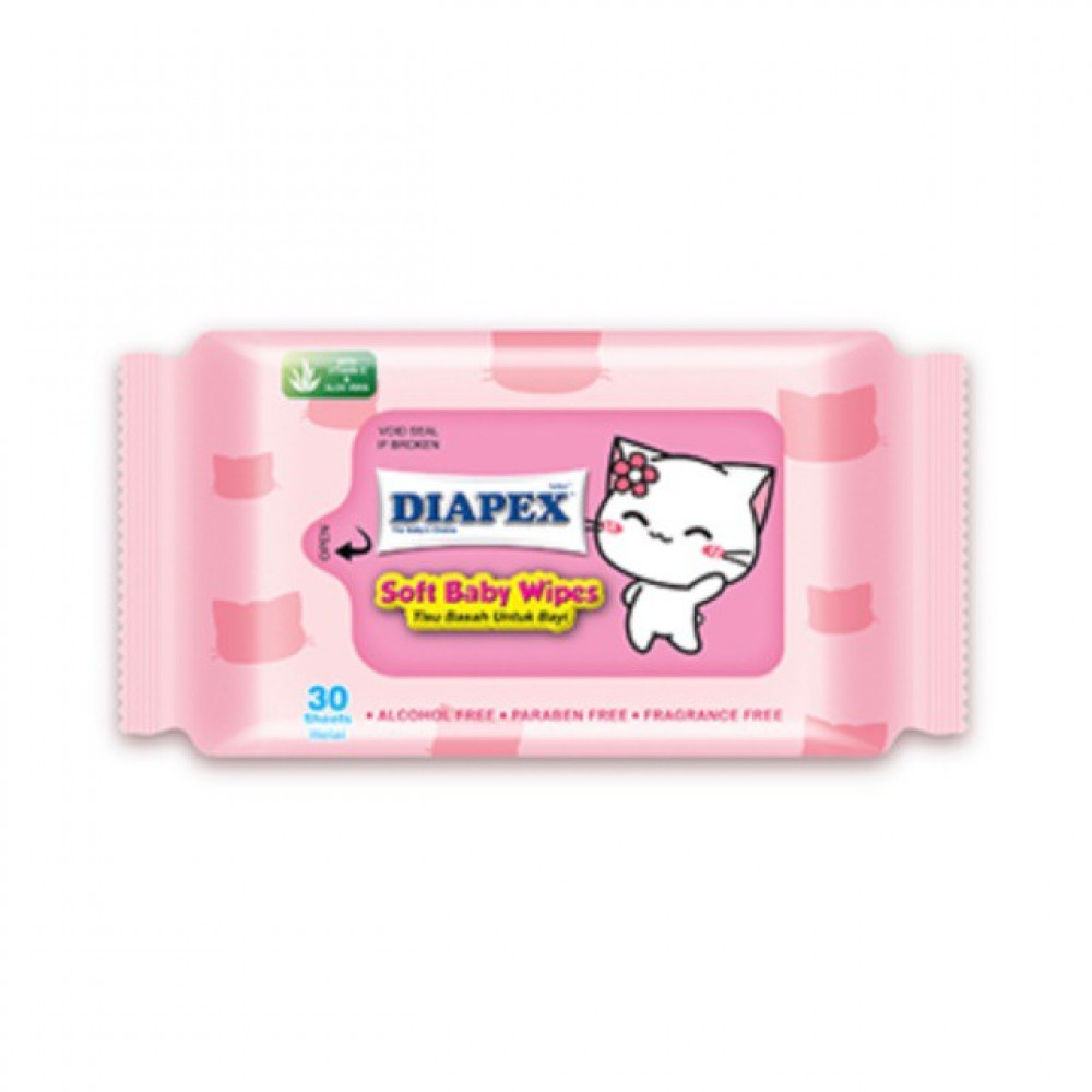 Diapex Baby Wipes 30s-Ready Stock Diapex Baby Wipes 30s-Ready Stock