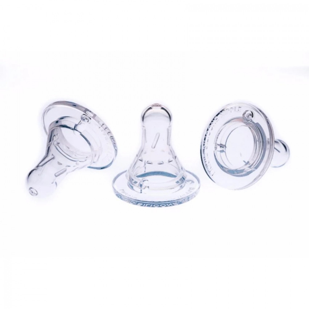 Fiffy Silicone Teat 3 PCS - S/M/L/-Ready Stock Fiffy Silicone Teat 3 PCS - S/M/L/-Ready Stock