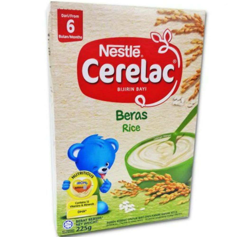 Nestle Cerelac Rice 225g-Ready Stock Nestle Cerelac Rice 225g-Ready Stock