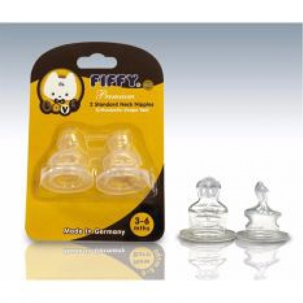 FIFFY 2 Silicone Teat With Ventilation -0-6M 3-6M/6M-Ready Stock FIFFY 2 Silicone Teat With Ventilation -0-6M 3-6M/6M-Ready Stock