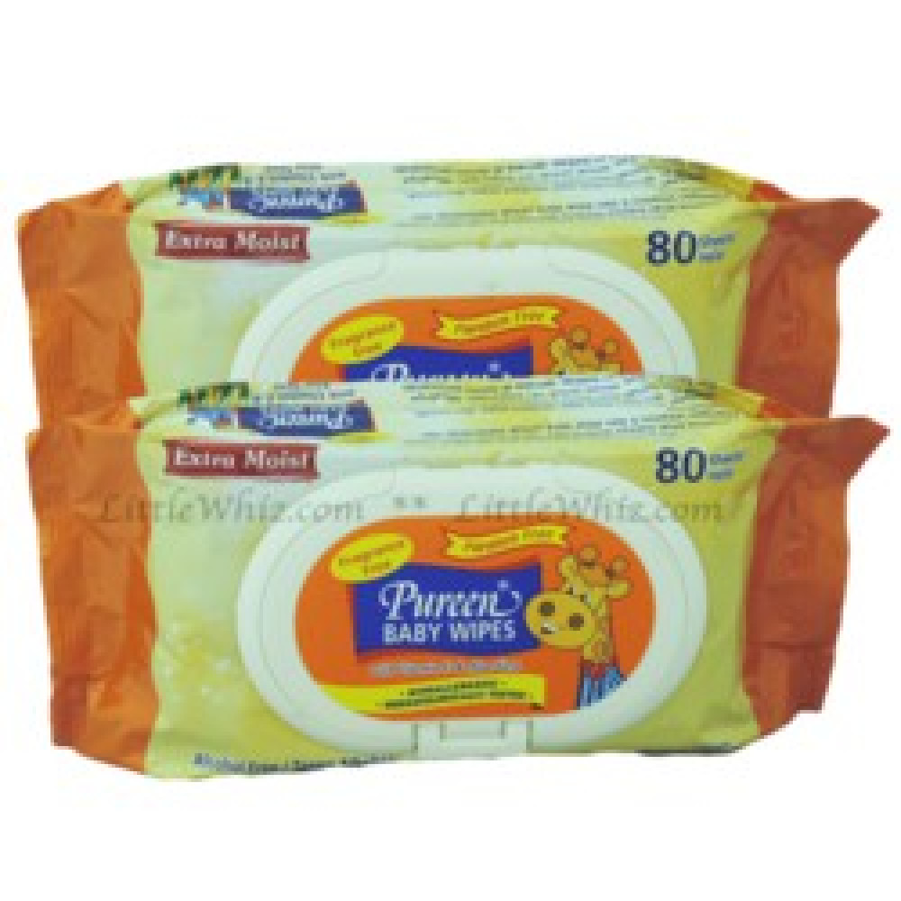 Pureen Baby Wipes 2X80 Pureen Baby Wipes 2X80