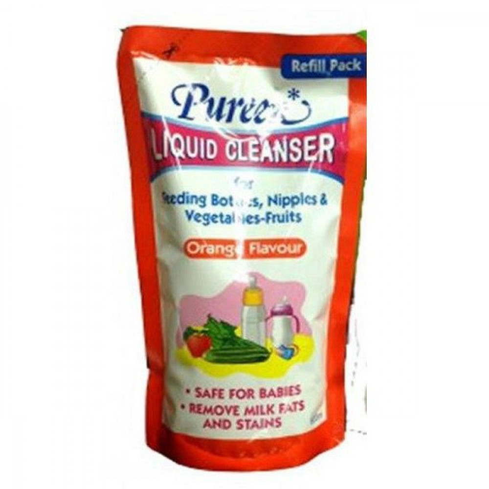 Pureen Liquid Cleanser 600ml Refill Pack (Orange Flavour)-Ready Stock Pureen Liquid Cleanser 600ml Refill Pack (Orange Flavour)-Ready Stock