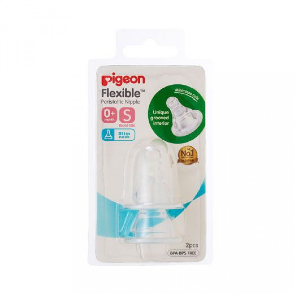 Pigeon Peristaltic Nipple For Standard-Neck Bottles S/M/L/Y-Ready Stock Pigeon Peristaltic Nipple For Standard-Neck Bottles S/M/L/Y-Ready Stock