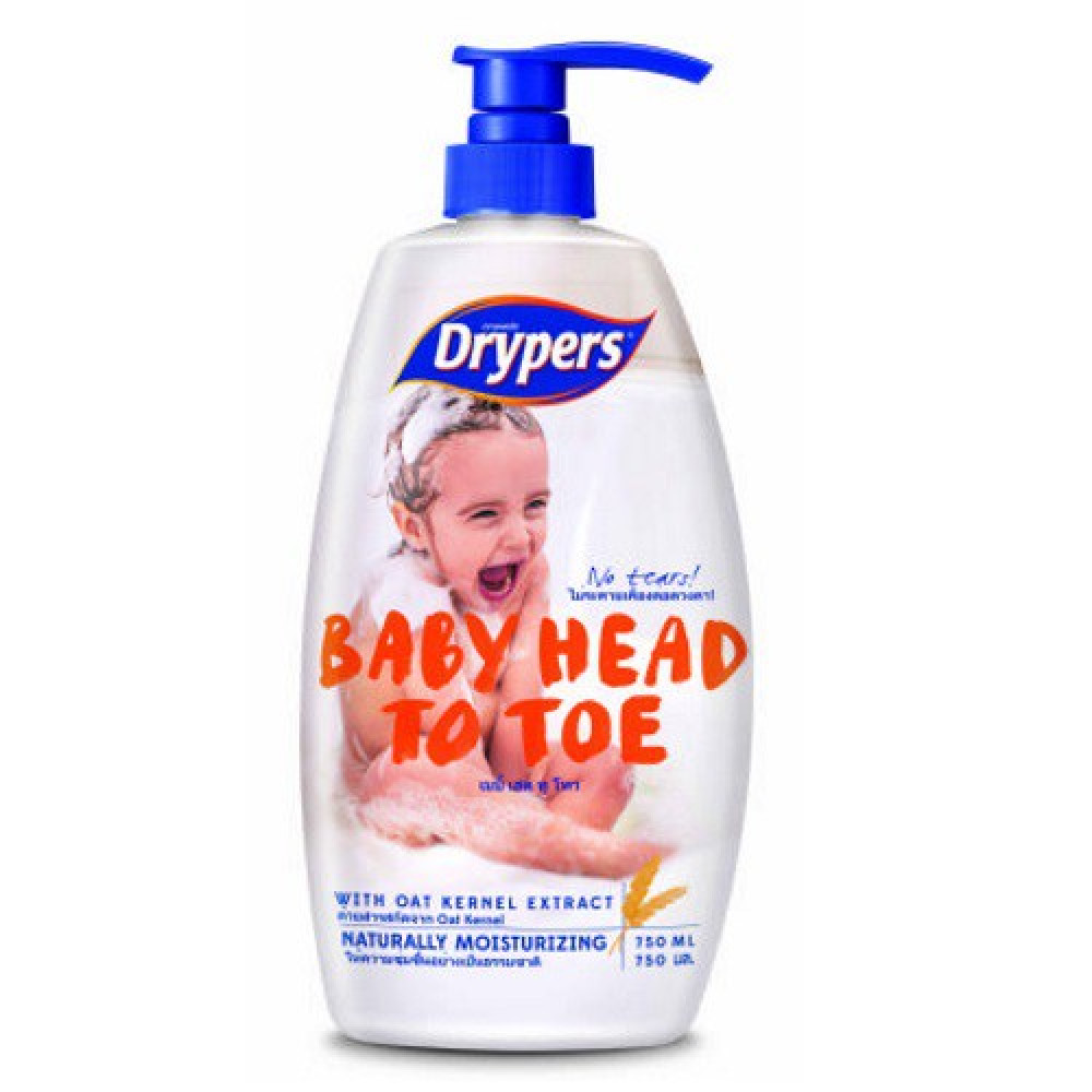 DRYPER BABY HEAD TO TOE 750ML-Ready Stock DRYPER BABY HEAD TO TOE 750ML-Ready Stock