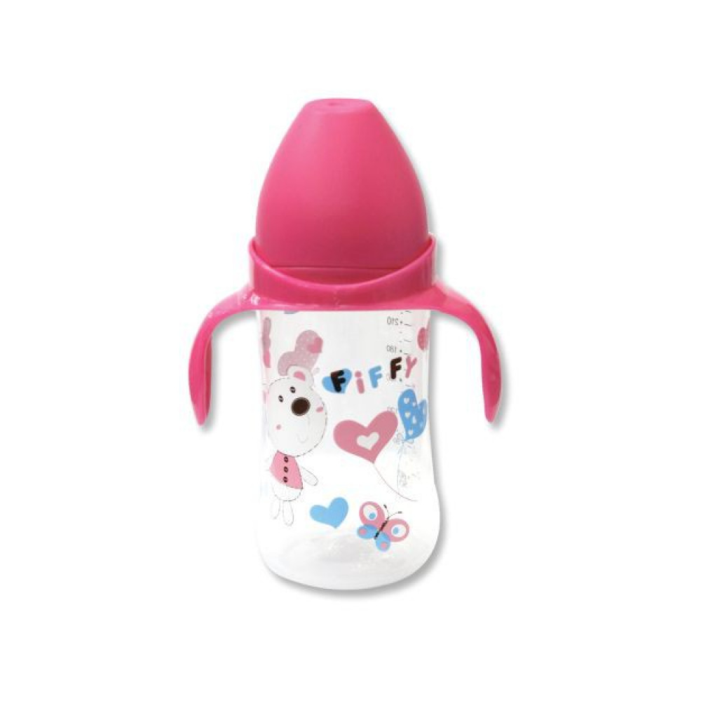 Fiffy PP Wide Neck Bottle With Handle (240ML)-Ready Stock Fiffy PP Wide Neck Bottle With Handle (240ML)-Ready Stock
