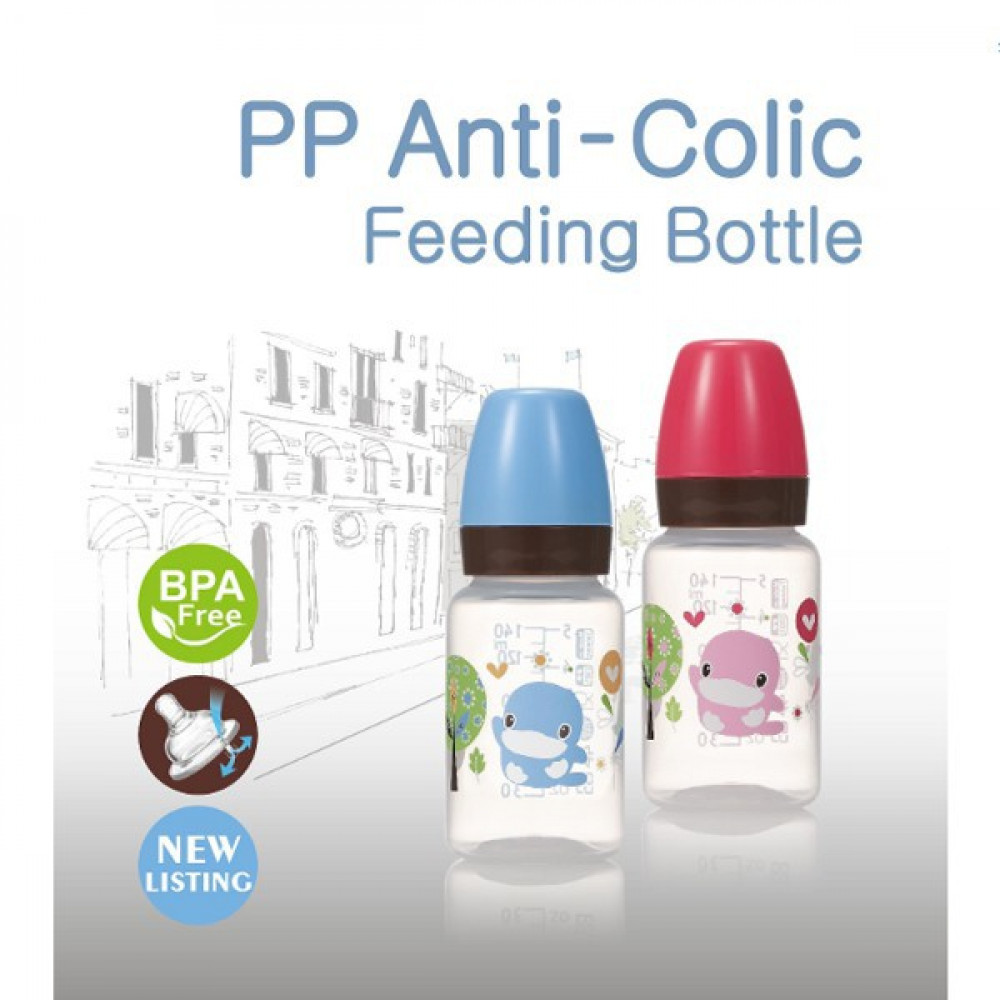 Kuku Duckbill PP Classic Standard Feeding Bottle 5oz/140ml-Ready Stock Kuku Duckbill PP Classic Standard Feeding Bottle 5oz/140ml-Ready Stock
