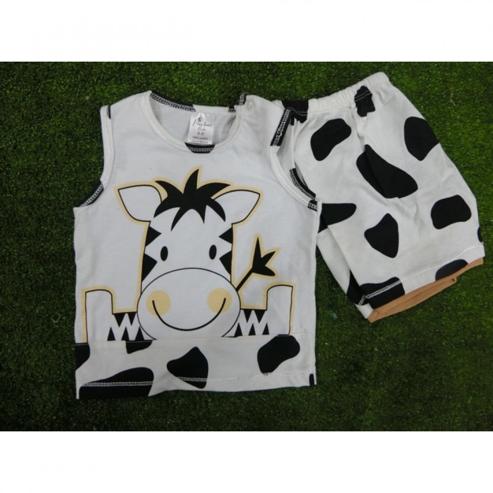 Unisex Baby Cute Singlet( cow)-Ready Stock Unisex Baby Cute Singlet( cow)-Ready Stock