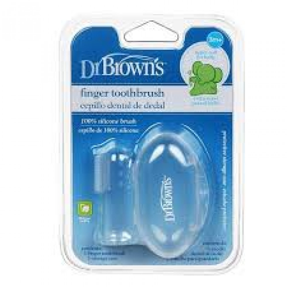 Dr.Brown's Silicone Finger Toothbrush With Case PC-Ready Stock Dr.Brown's Silicone Finger Toothbrush With Case PC-Ready Stock