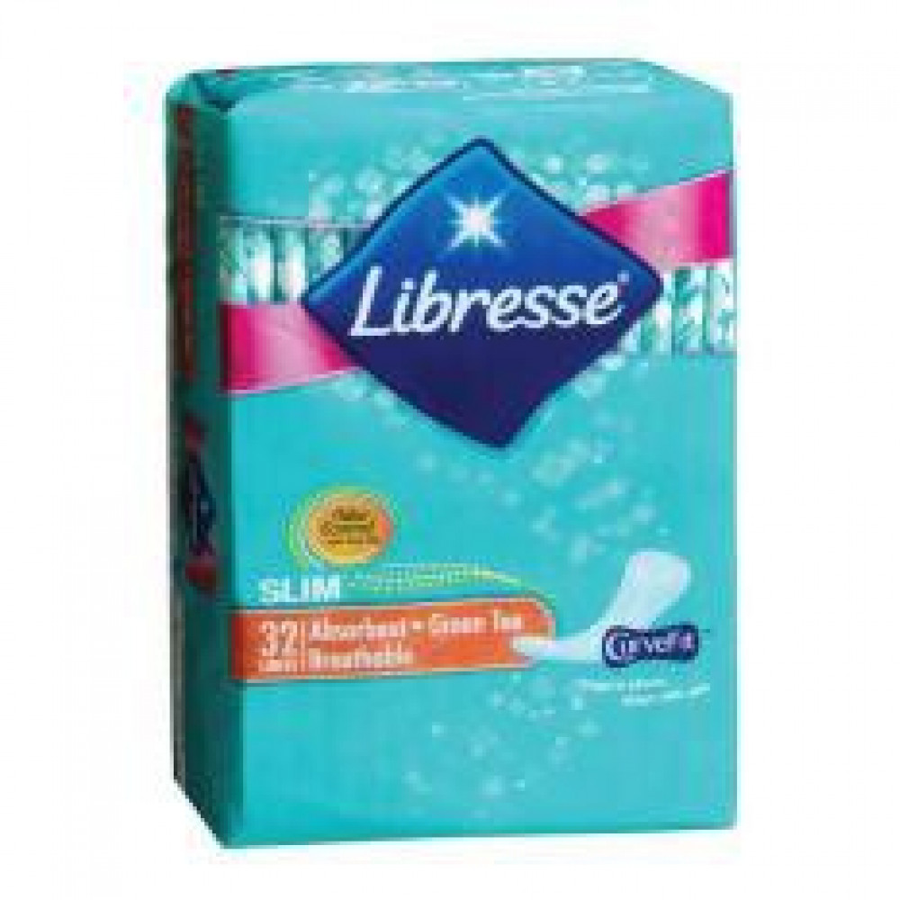 Libress Green Tea Slim Liners 3x32 liners -Ready Stock Libress Green Tea Slim Liners 3x32 liners -Ready Stock