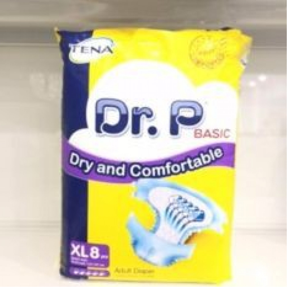 Tena Dr.P Basic Dry and Comfortable XL8-Ready Stock Tena Dr.P Basic Dry and Comfortable XL8-Ready Stock