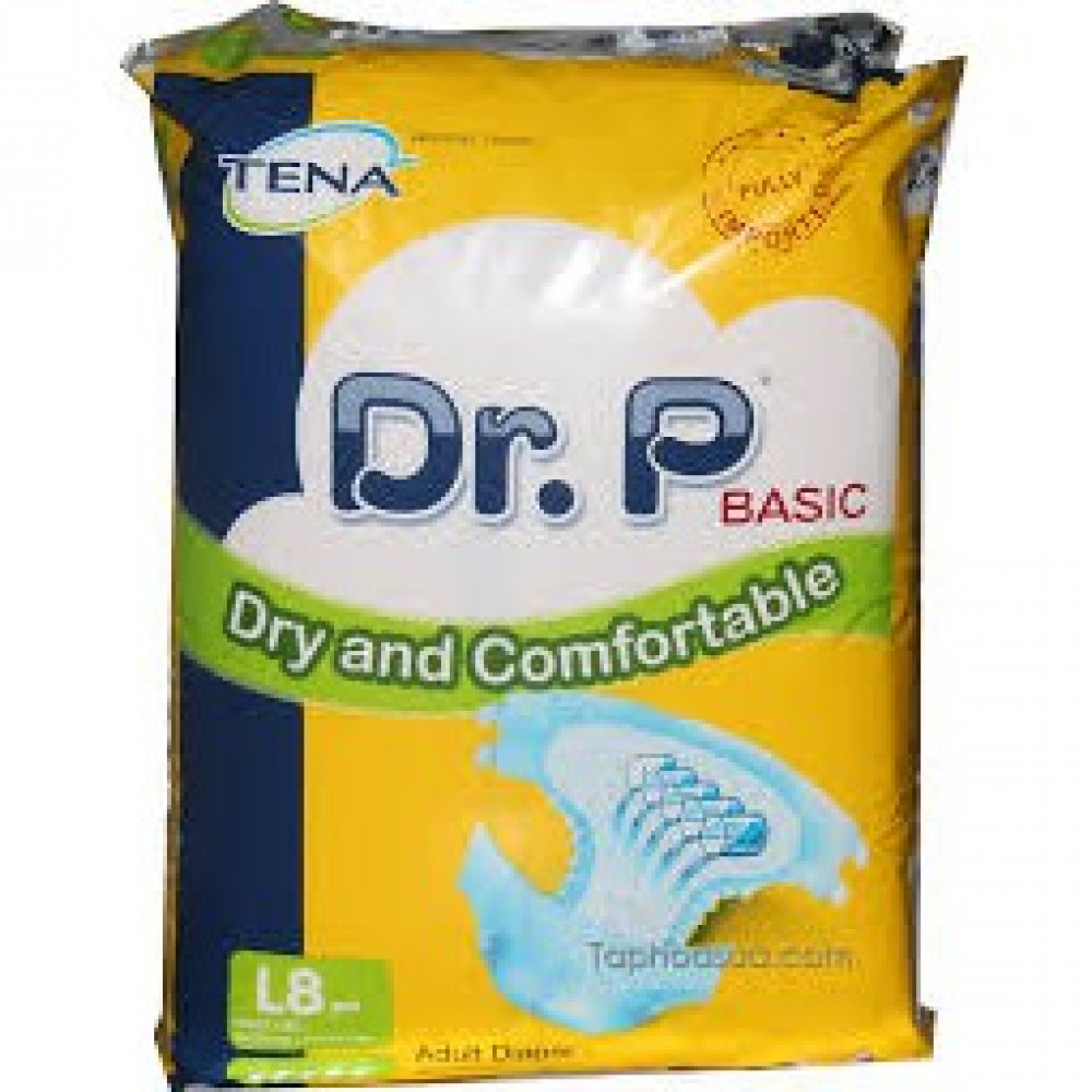 Tena Dr. P Basic Dry & Comfort M10/L8-Ready Stock Tena Dr. P Basic Dry & Comfort M10/L8-Ready Stock