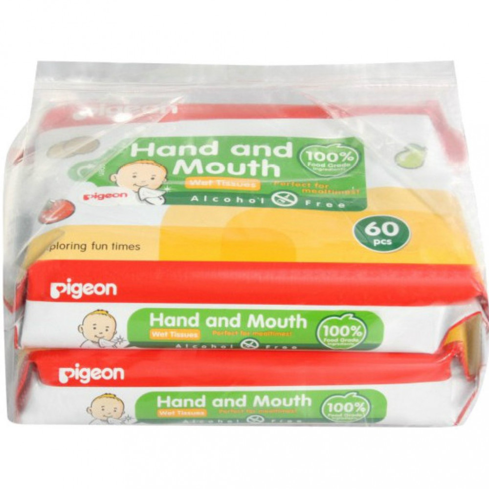 Wet Tissues – Hand and Mouth 60pcs x 2-Ready Stock Wet Tissues – Hand and Mouth 60pcs x 2-Ready Stock