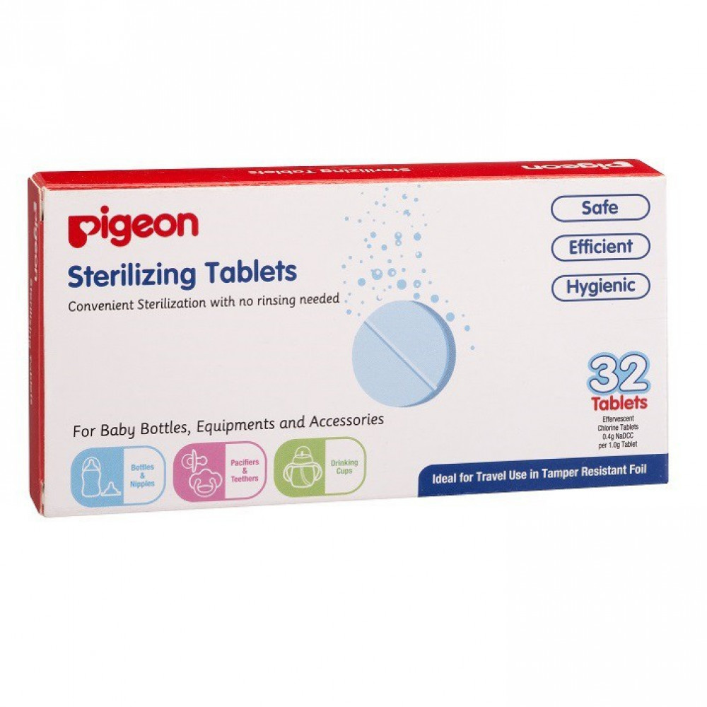 Pigeon Sterilizing Tablets 32pcs-Ready Stock Pigeon Sterilizing Tablets 32pcs-Ready Stock