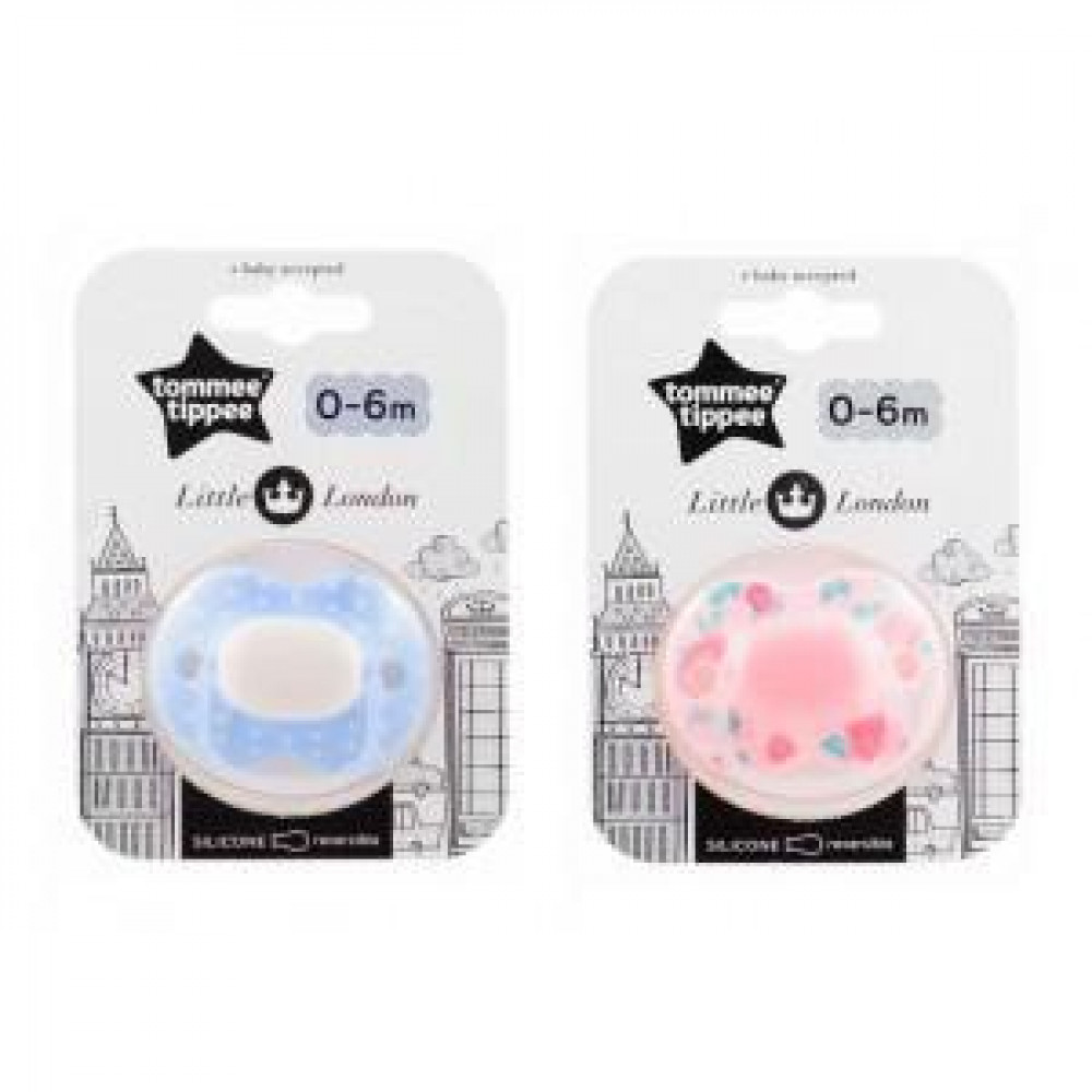 Tommee Tippee Little Lodon Soother 0-6M 1PK-Ready Stock Tommee Tippee Little Lodon Soother 0-6M 1PK-Ready Stock