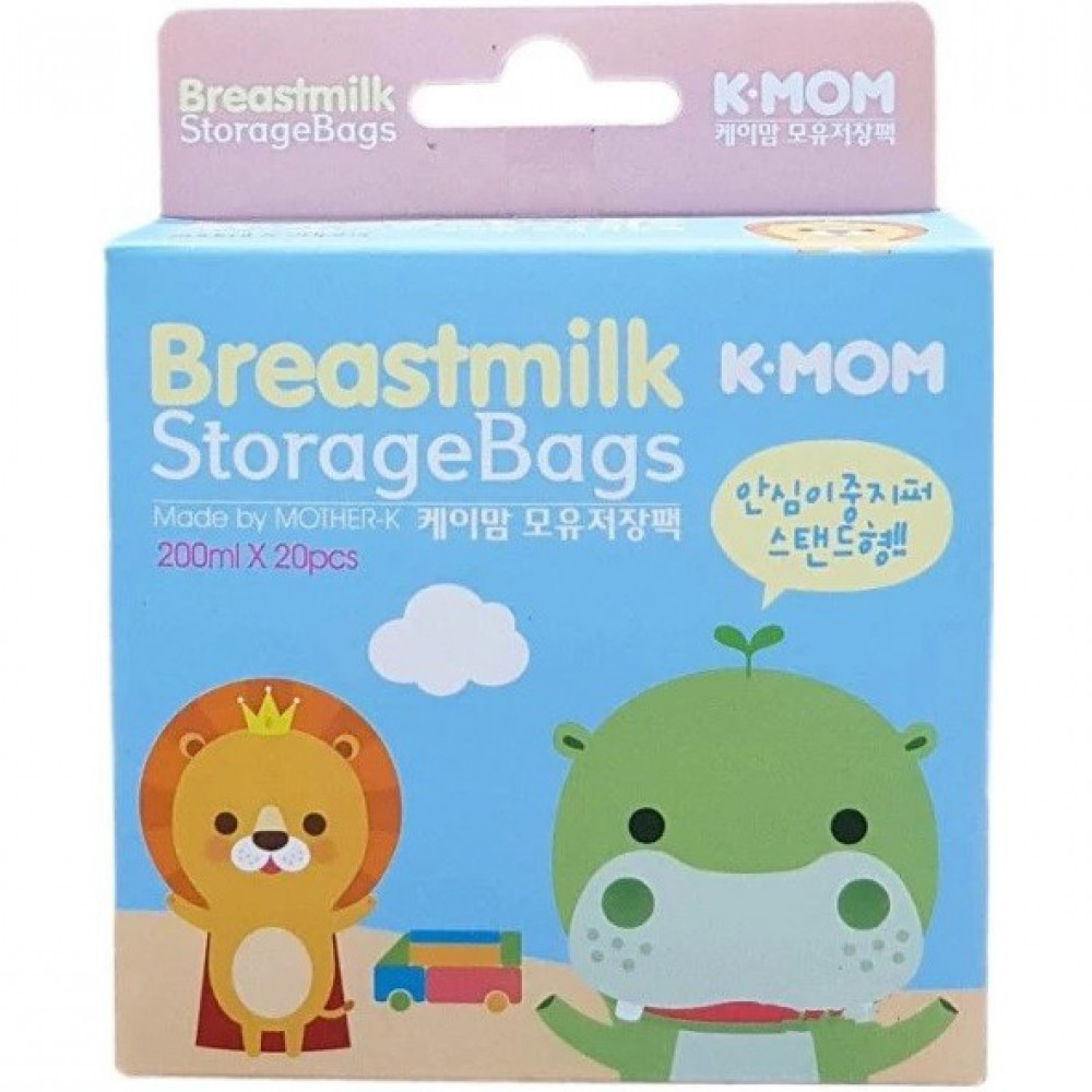 K-Mom Breastmilk Storage Bags 200ML - 20Pcs-Ready Stock K-Mom Breastmilk Storage Bags 200ML - 20Pcs-Ready Stock
