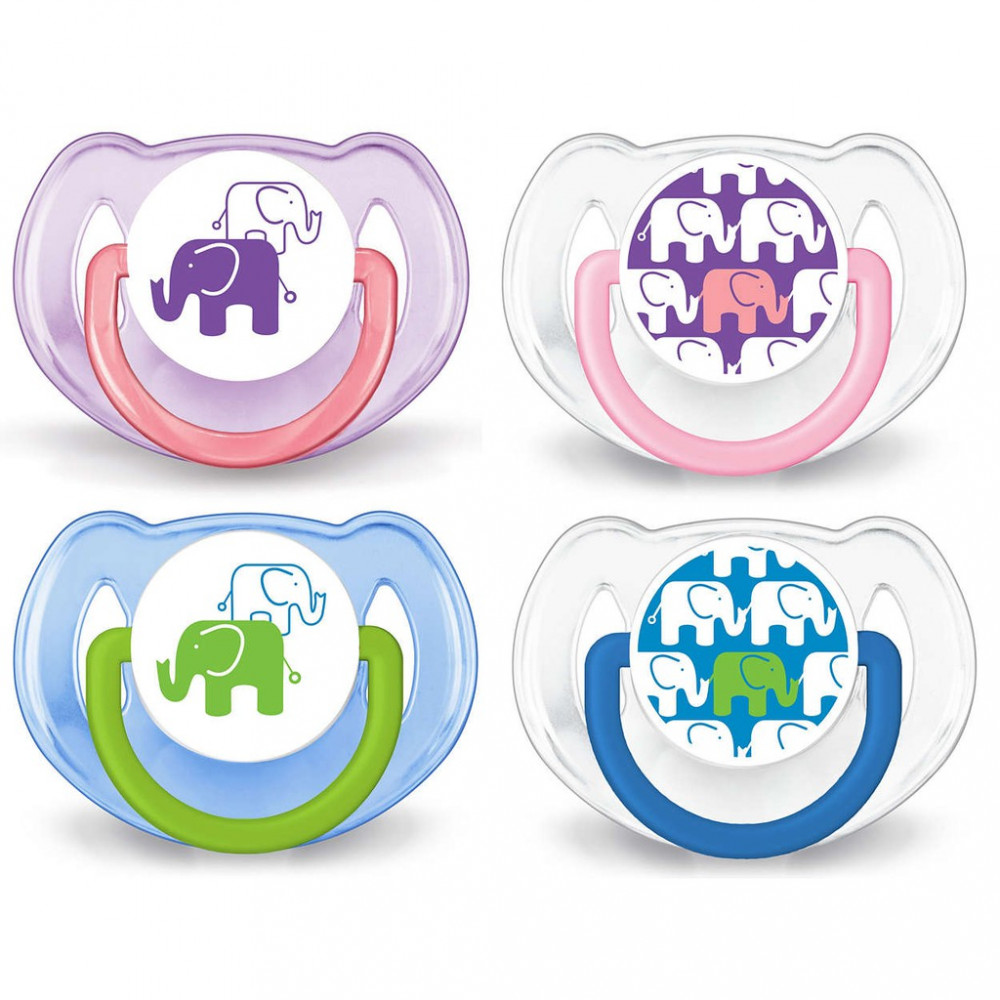 Avent Soother Elephant Design (6-18 Month) Twin Pack-Ready Stock Avent Soother Elephant Design (6-18 Month) Twin Pack-Ready Stock