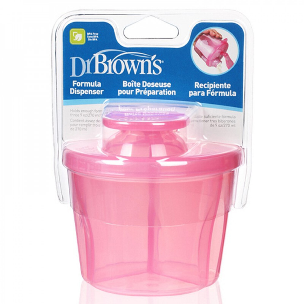 Dr Brown's Milk Powder Dispender Pink -10oz/300ml-Ready Stock Dr Brown's Milk Powder Dispender Pink -10oz/300ml-Ready Stock