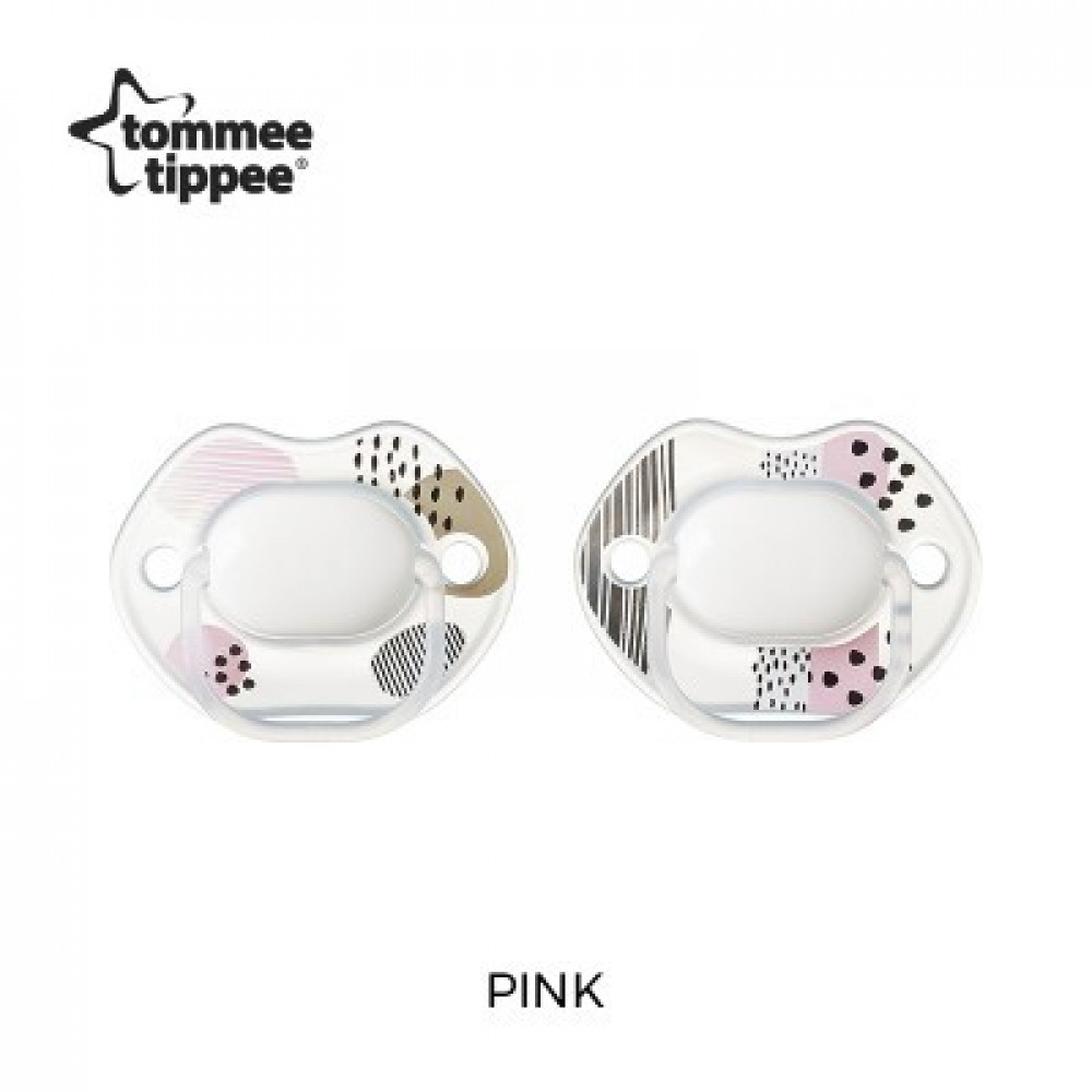 tommee Tippee – ME ME Soother 0-6m white/pink(2 teats ) tommee Tippee – ME ME Soother 0-6m white/pink(2 teats )