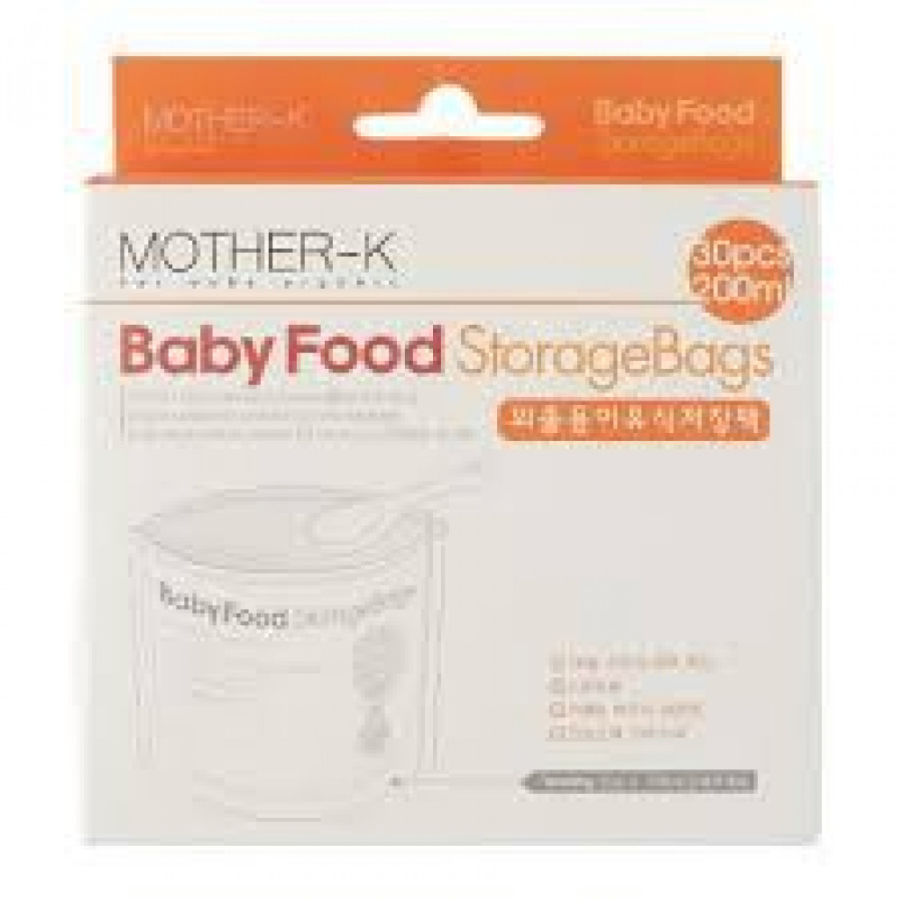 Mother K Baby Food Storage Bags ( 30 PCS)-Ready Stock Mother K Baby Food Storage Bags ( 30 PCS)-Ready Stock
