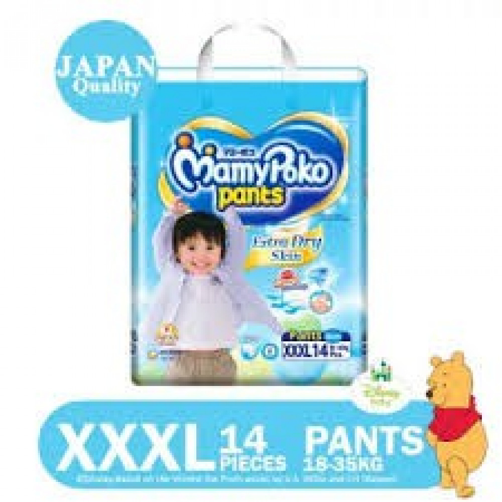MamyPoko Extra Dry Skin Pants BOY/Girl XXXL14 (18-35kg)-Ready Stock MamyPoko Extra Dry Skin Pants BOY/Girl XXXL14 (18-35kg)-Ready Stock