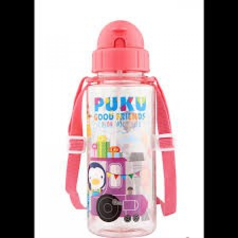 Puku Train Tritan Straw Canteen 500ML-Ready Stock Puku Train Tritan Straw Canteen 500ML-Ready Stock