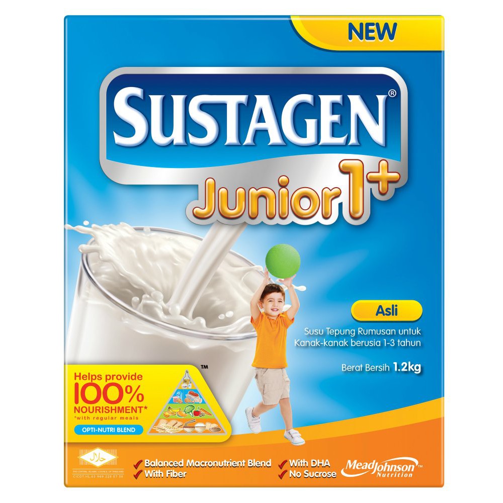 Sustagen Junior 1+ Milk Powder 1.2kg - Asli / Vanila Sustagen Junior 1+ Milk Powder 1.2kg - Asli / Vanila