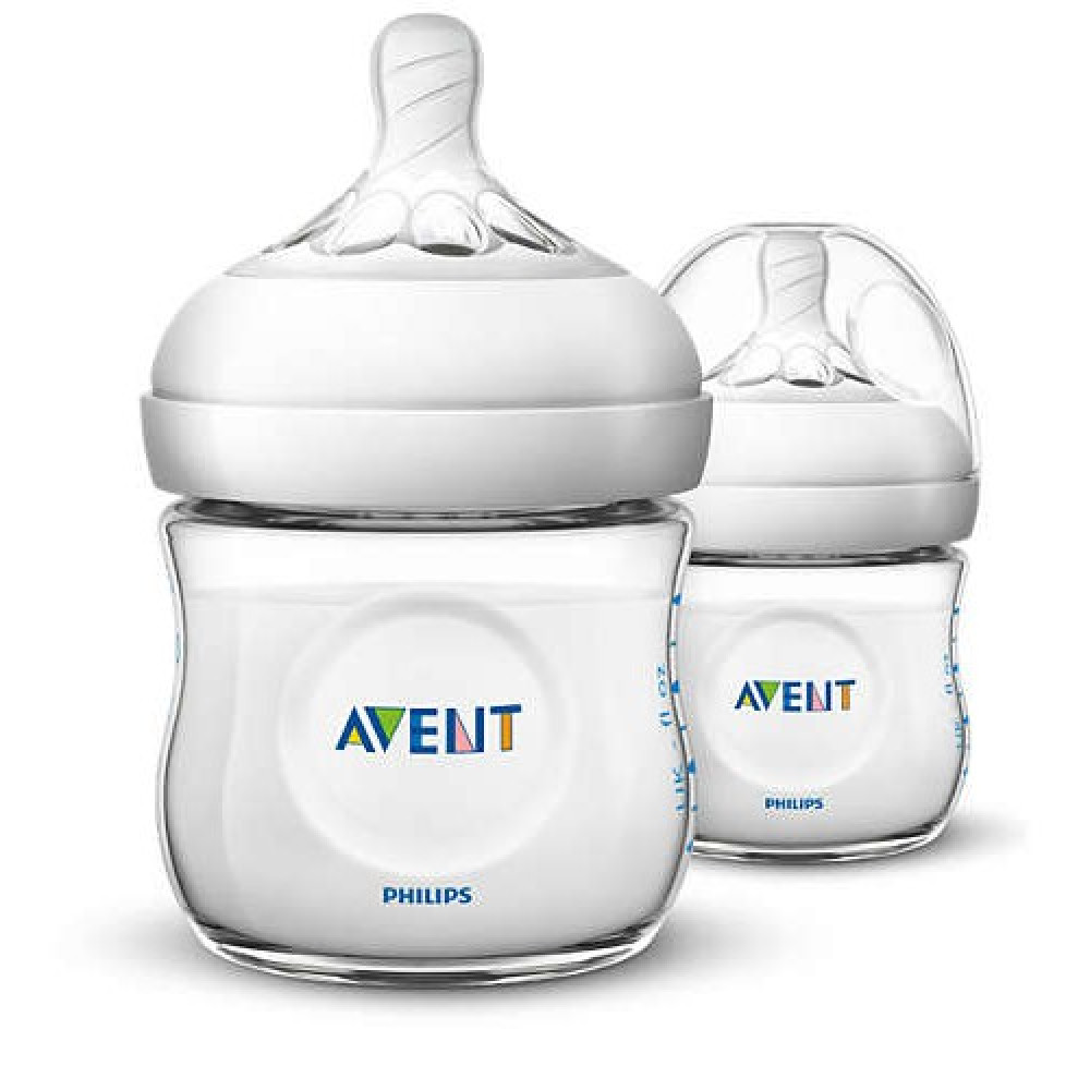 Avent Natural Bottle 4oz / 125ml Twin Pack Avent Natural Bottle 4oz / 125ml Twin Pack