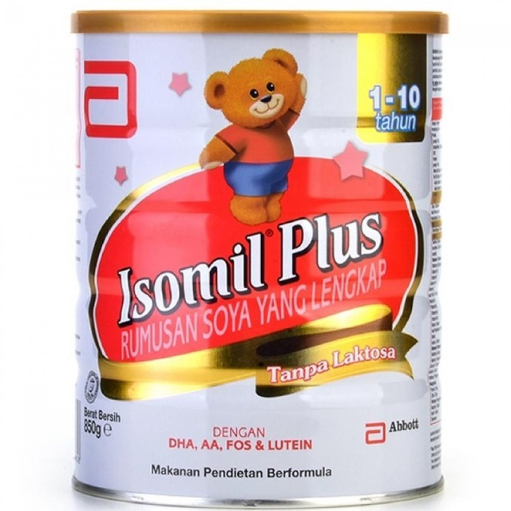Isomil Plus ( 1-10 Years Old ) Soy Milk 850g-Ready Stock Isomil Plus ( 1-10 Years Old ) Soy Milk 850g-Ready Stock