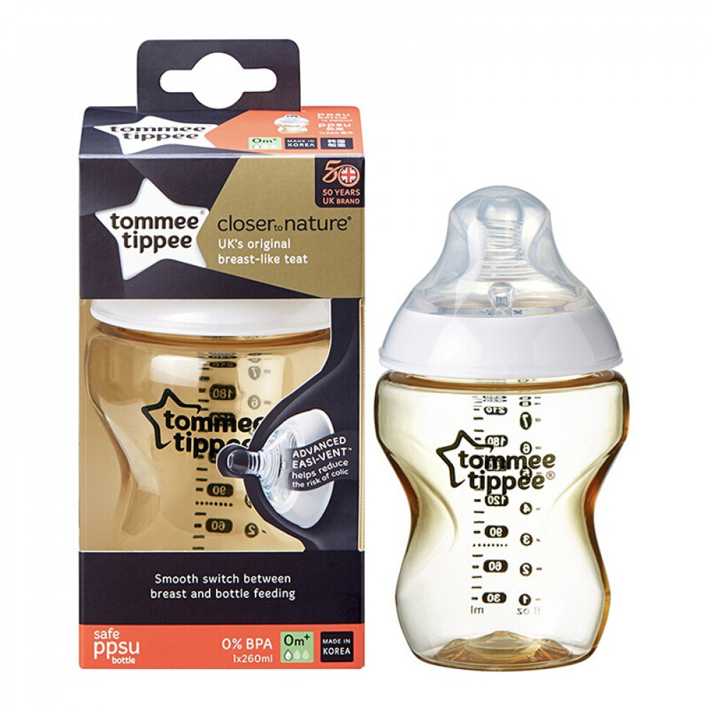 Tommee Tippee Tommy Star Bottle Anti-Flatulence Bottle PPSU Bottle 260ML Tommee Tippee Tommy Star Bottle Anti-Flatulence Bottle PPSU Bottle 260ML