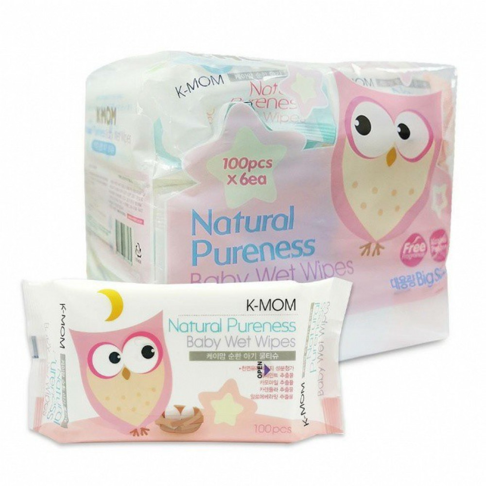 K-Mom Organic Basic Wipes (100s x 6)-Ready Stock K-Mom Organic Basic Wipes (100s x 6)-Ready Stock