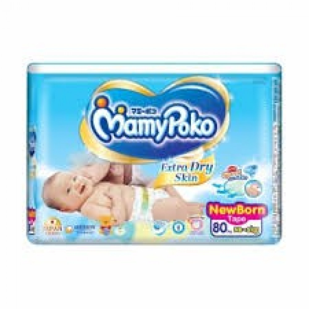 Mamypoko Extra Dry Tape NB80/M60/L46/XL40/XXL34 BuyX 3Pek-Ready Stock Mamypoko Extra Dry Tape NB80/M60/L46/XL40/XXL34 BuyX 3Pek-Ready Stock