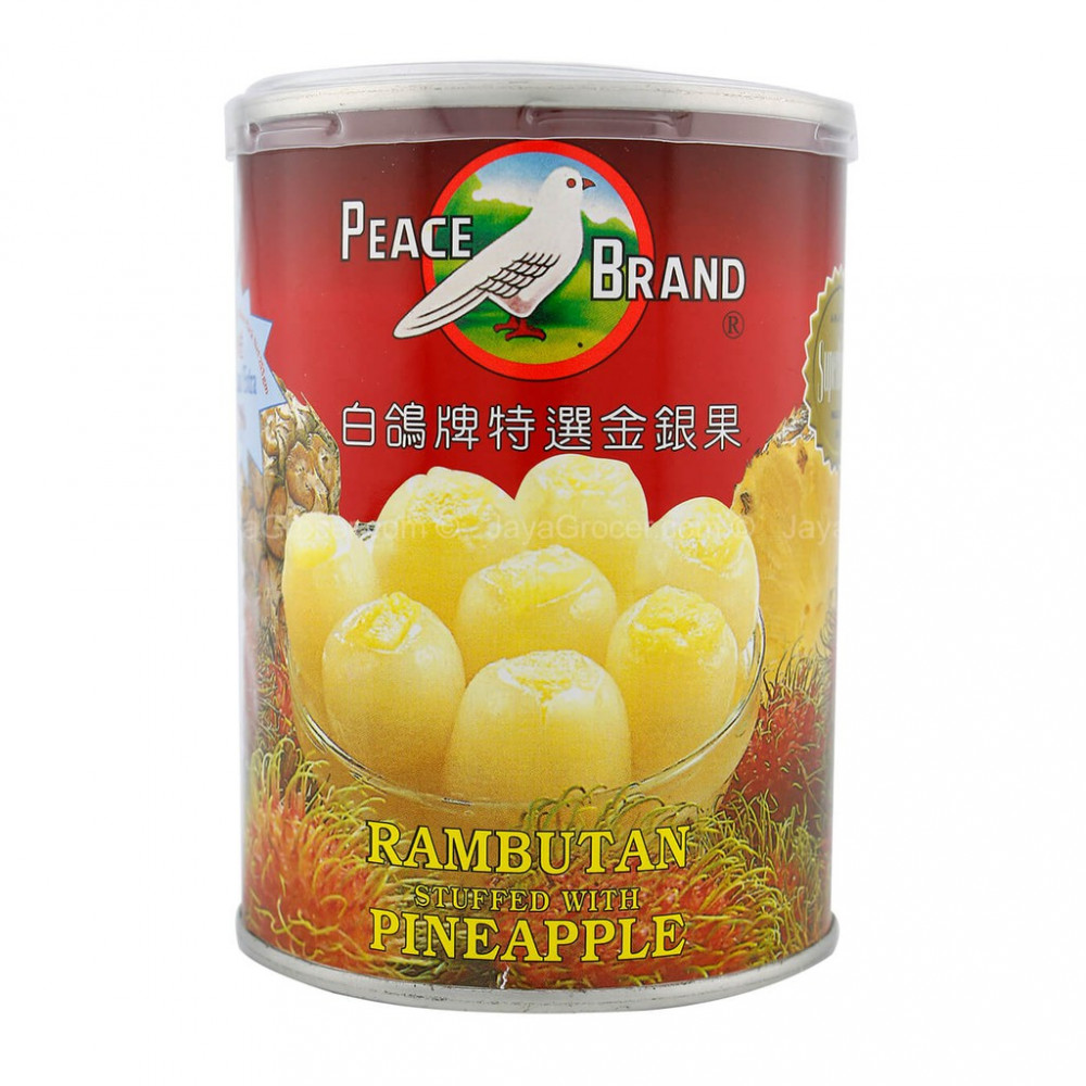 Peace Brand Rambutan Stuffed With Pineapple 565g Peace Brand Rambutan Stuffed With Pineapple 565g