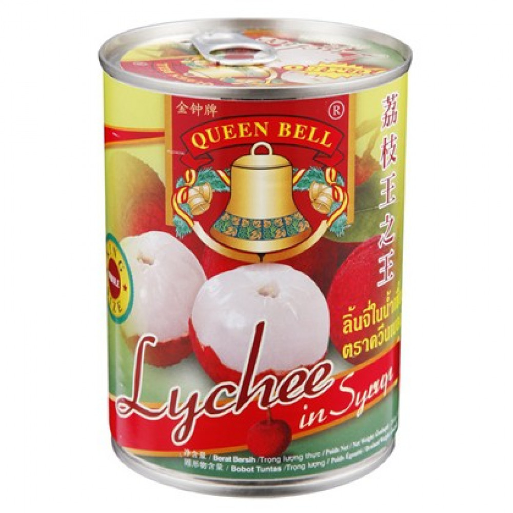 Queen Bell Lychee In Syrup 565g