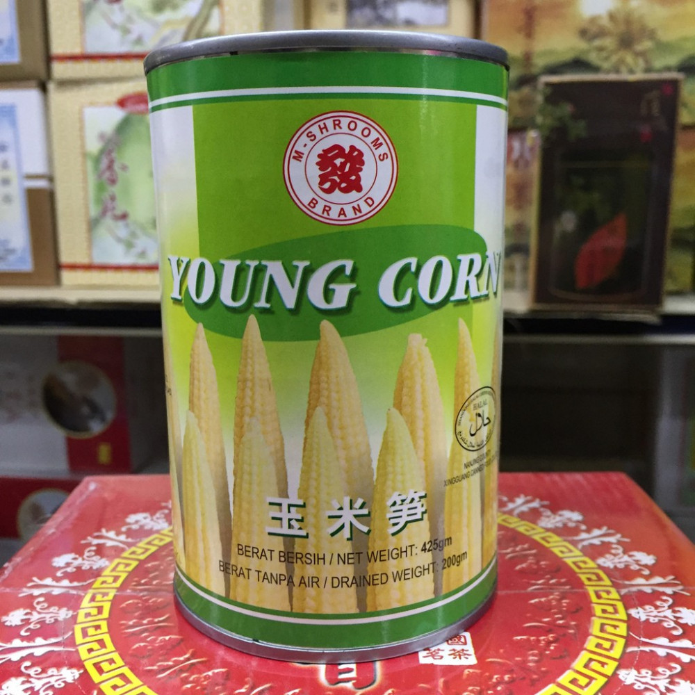 M-Shrooms Brand Young Corn 425g