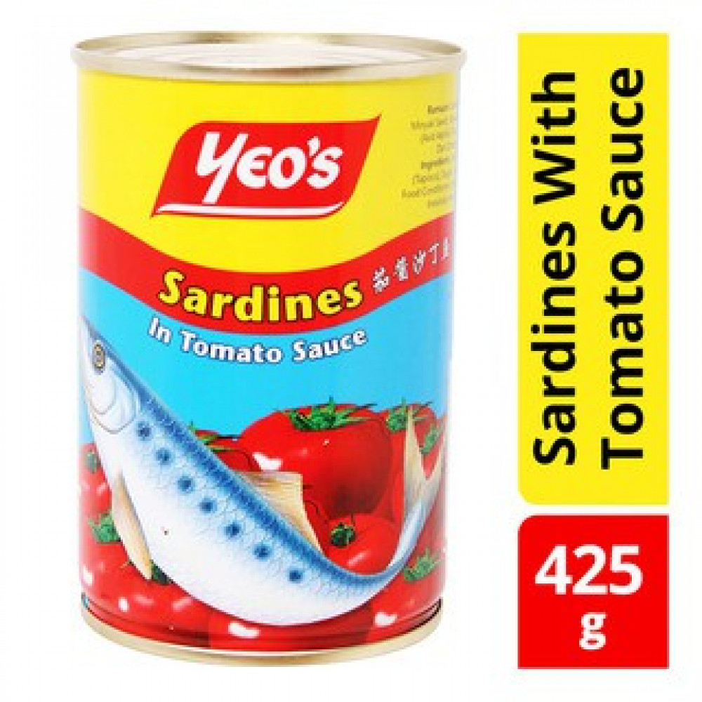 Yeo's Sardines In Tomato Sauce 425g Yeo's Sardines In Tomato Sauce 425g
