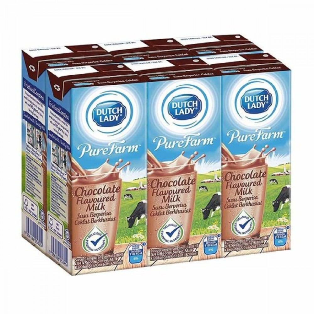 Dutch Lady Chocolate Flavoured Milk (6x200ml) Dutch Lady Chocolate Flavoured Milk (6x200ml)