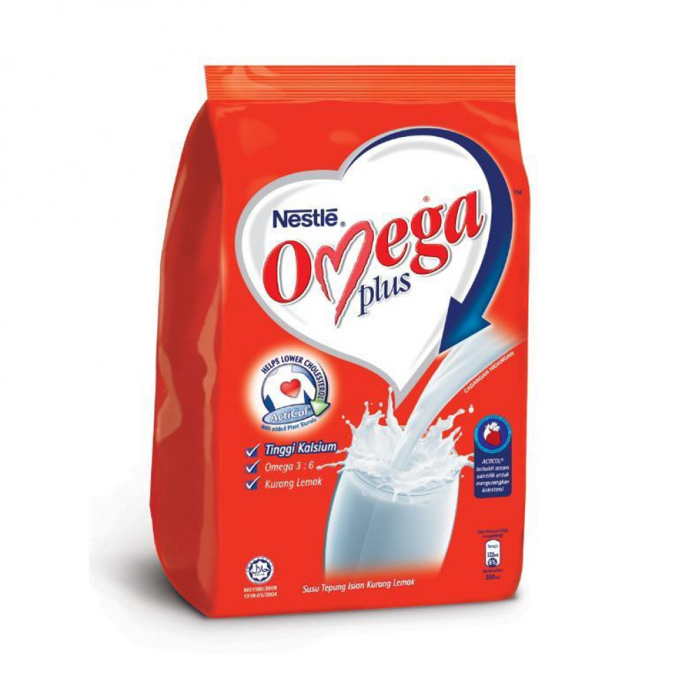 Nestle Omega Plus Milk (660g/1.1kg) & Milk with Oats (12x24g)